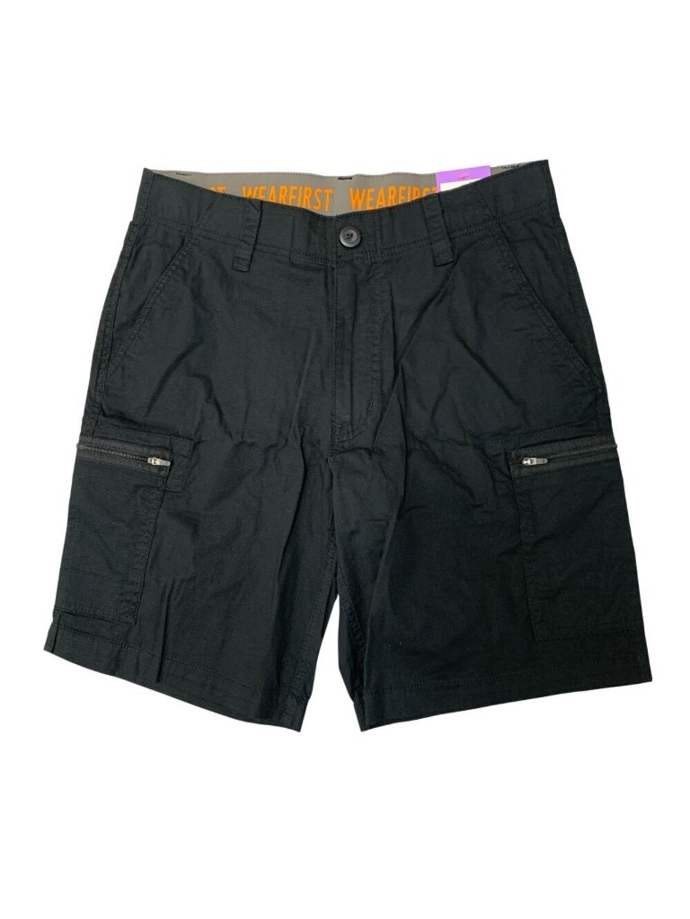 NWT Wearfirst Men's 30 Cargo Shorts Stretch  Black